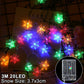 Snowflake LED Light Christmas Decorations For Home Hanging Garland Christmas Tree Decor Ornament 2022 Navidad Xmas Gift New Year