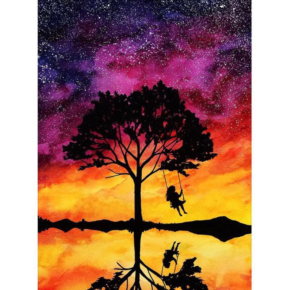 5D Diy Diamond Painting Four Season Tree Cross stitch Kit Full Drill Square Embroidery Mosaic Art Picture of Rhinestones Decor