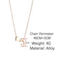 SUMENG Fashion Tiny Heart Dainty Initial Necklace Gold Silver Color Letter Name Choker Necklace For Women Pendant Jewelry Gift